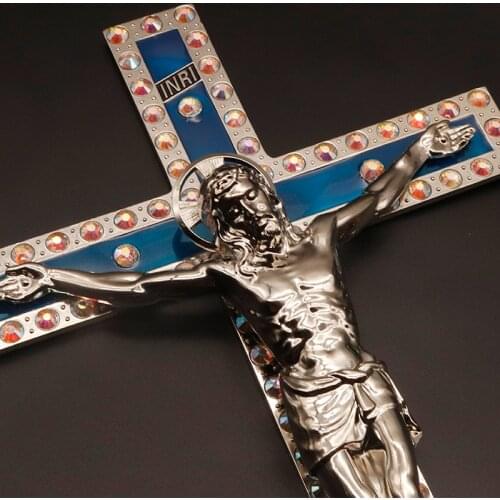 Jesus christ cross wall decor Alloy crucifix religioso croix home decoration articulos religiosos escapulario catolico holy gift