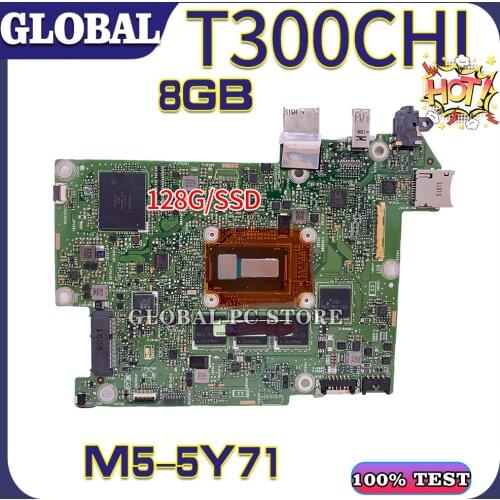 KEFU for ASUS laptop motherboard T300CHI T300 mainboard 100% test OK M5-5Y71-128G/SSD