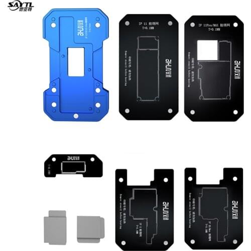 Metal BGA Reballing Stencil Platform for iPhone X/XS/XS MAX/11/11 Pro MAX Motherboard Middle Layer Planting Tin Solder Template
