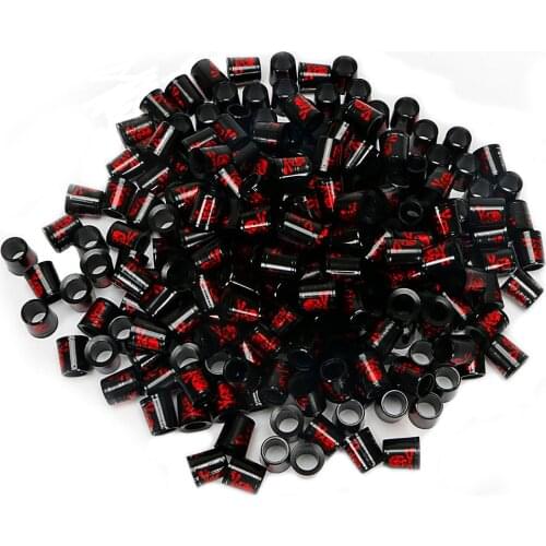 GOLF ferrules for irons and wedges spec : inner * higher* outer size 9.3 *15*13.8 mm black with red Skull Free shipping