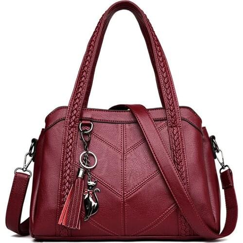 2021 New Lady Mother Bag Temperament One-shoulder Messenger Bag PU Leather Handbag Female