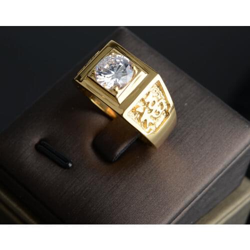 2021 New Arrival Wealth And Happiness Stainless Steel Rings For Men Wedding Party Jewelry Drop Shipping