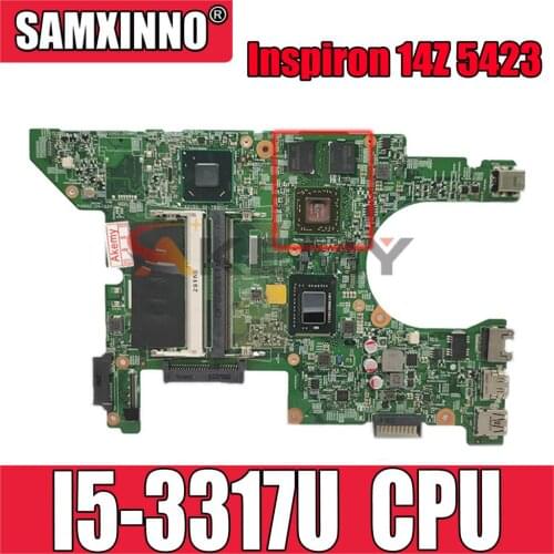 Original Laptop motherboard For DELL Inspiron 14Z 5423 I5-3317U SR0N8 Mainboard CN-0MRRJR 0MRRJR DMB40 11289-1