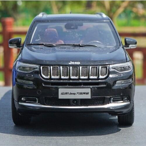 Original Factory Authentic 1/18 J Eep Grand Commander Gac Fiat Chrysler Diecast Black Metal Suv Car Model with Small Gift