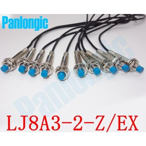 Panlongic 10pcs LJ8A3-2-Z/EX 2-wire NO Normal Open 2mm Proximity Switch DC 6~36V Inductive Proximity Sensor Switch High Quality