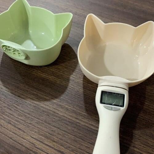 Portable Pet Food Scale Cup For Dog Cat Feeding Bowl Kitchen Scale Spoon Measuring Scoop Cup With Led Display