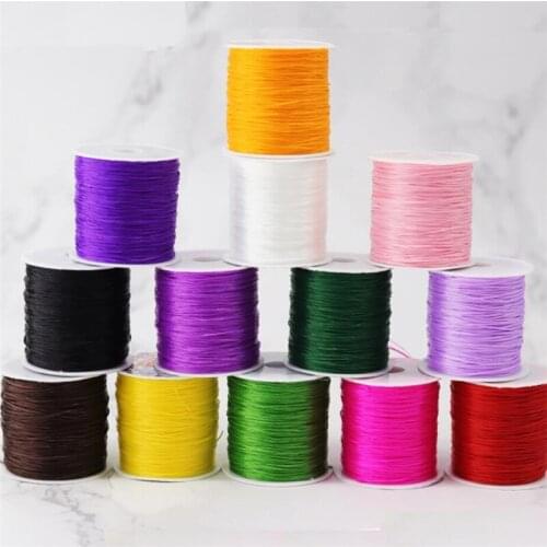 0.6MM Strong Elastic Crystal Beading Cord for Bracelets Stretch Thread String Necklace DIY Jewelry Making Cords Line 50 Meters