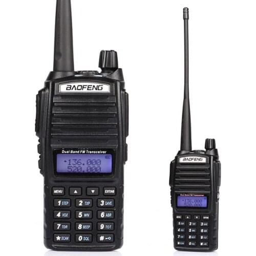 Walkie talkie 5w BaoFeng UV 82 Two-Way Radio, Dual Band VHF/UHF 136-174/400-520MHz 2 way radio+Dual PTT Earpiece