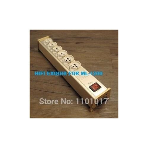 YAQIN ML-1200 Power Outlet HIFI EXQUIS voltage filter conditioner Block with 6 ways US UK EU AU univer sockets
