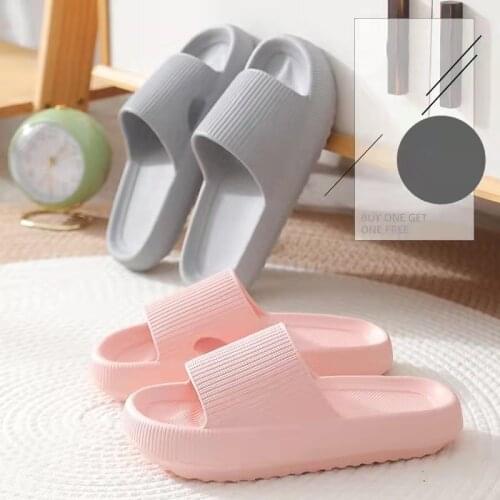 4CM Thick Sole Women Bathroom Slippers Women Indoor Slide Sandals Non-slip Mens Ladies Summer Platform Women Outdoor Beach Shoes
