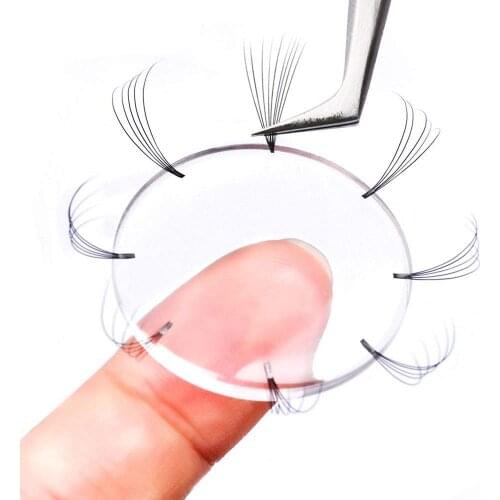 Silicone Easy fan lash pads Volume Eyelash Stand lash patches Holder Eyelash Extension Grafting Pad Pallet Beginner Makeup Tool