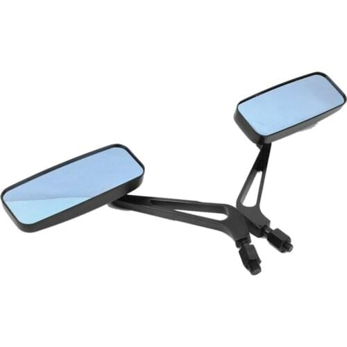 Universal Rectangle Motorcycle Rearview Side Mirrors Retro Motorcycle Wide Angle Rear View Mirrors for Harley