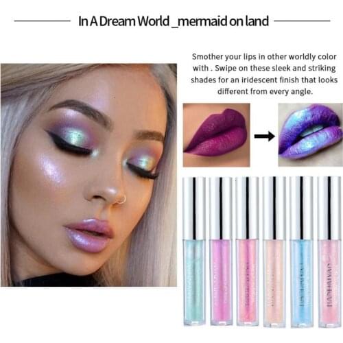 1 PCS Pearlescent Lip Gloss Plump Lip Cosmetic Sexy Moisturzing Long Lasting Lips Shimmer Glitter Lips Gloss Beauty Makeup TSLM1
