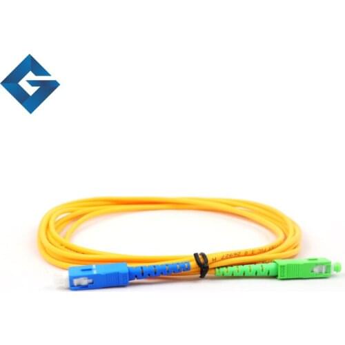 10pcs a bag/FTTH fiber optic jumper cable,SC/APC-SC/UPC 9/125 SX SM 3M 3.0mm,Jumper, Patch Cord,Single mode