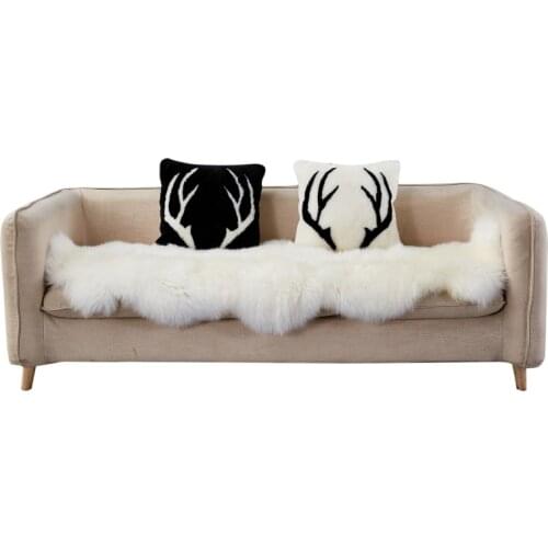 2P Large Genuine Sheepskin Rug real wool rug white soft bedroom rugs carpets Big sheep skin bed sofa thick Natural wool blanket