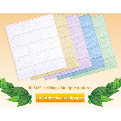 3d Wall Stickers Imitation Brick Wallpapers Anti-collision Sponge Wall Sticker Mural Bedroom Decorative