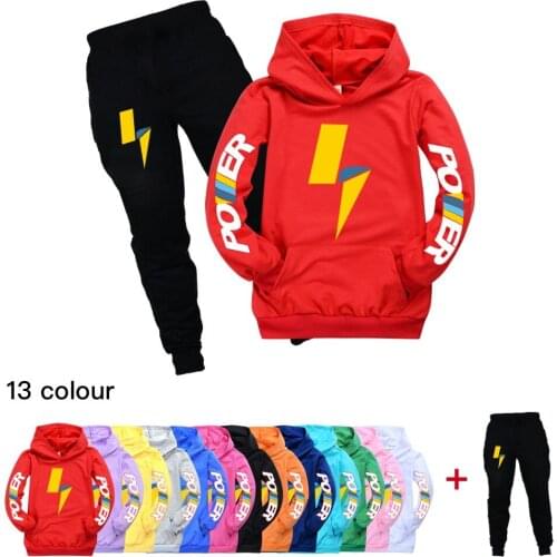 Boys/Girls Childrens Hoodie Set New Childrens 2-16 Years Old Spring and Autumn Hoodie Top + Pants Two-piece Sports Casual Suit