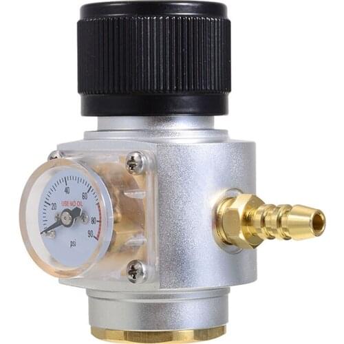 CO2 Regulator Charger Kit Gas Beer Homebrew Kegerator 8mm Barb 0-90 PSI Regulated for Soda Beer