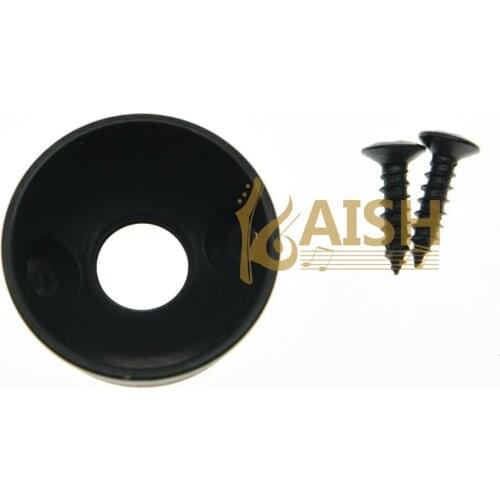 Electric Guitar Jack 1/4" Electrosocket Jack Plate for TL Black
