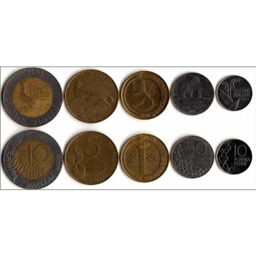 Finland Coin 5 Pieces 1 Set Europe Original Coins Rare Commemorative Edition 100% Real Eu Random Year