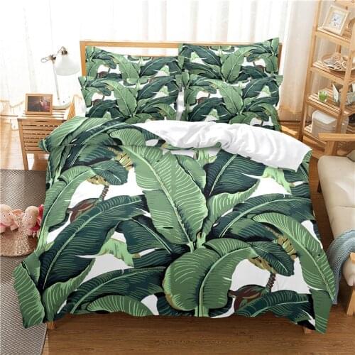 Banana Leaf Bedding Set Duvet Cover Set 3d Bedding Digital Printing Bed Linen Queen Size Bedding Set Fashion Design