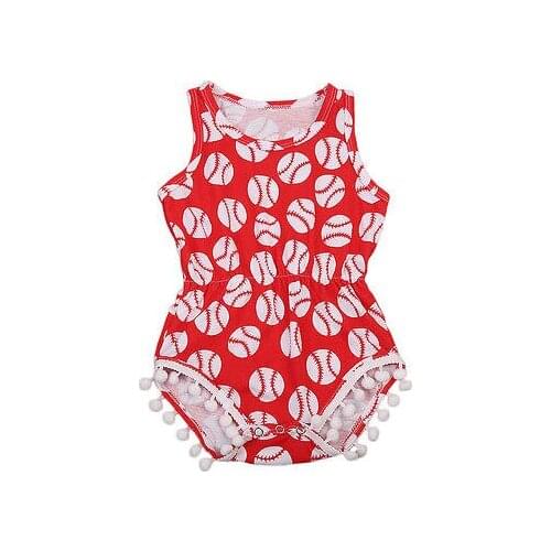 Summer Newborn Baby Girl Cotton Romper Tassel Sleeveless Jumpsuit Outfits Sunsuit Clothes