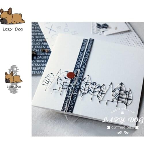 Tree Forest Grove Metal Cutting Dies Scrapbooking Stencil DIY Decorative Craft Embossing Die Cuts Card Making New Dies For 2019