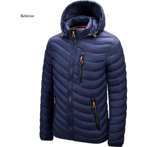 Warm Jacket Men Windbreaker Latest New Spring Autumn Hooded Soft Parkas Mens Fashion Casual High Quality Jacket Coat Male