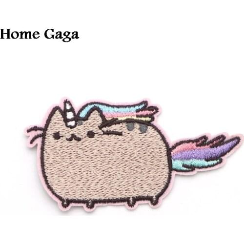 D0269 Homegaga Pretty Cartoon cat patches Iron on Patch popular for DIY hat cosplay wallet bag shoes patches Sticker
