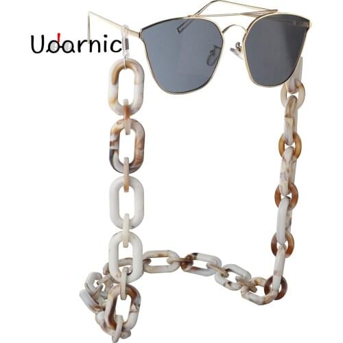 Eco-friendly Marbling Acrylic Chain Simple Retro Fashion for Women Sunglasses NOT Included 242-020