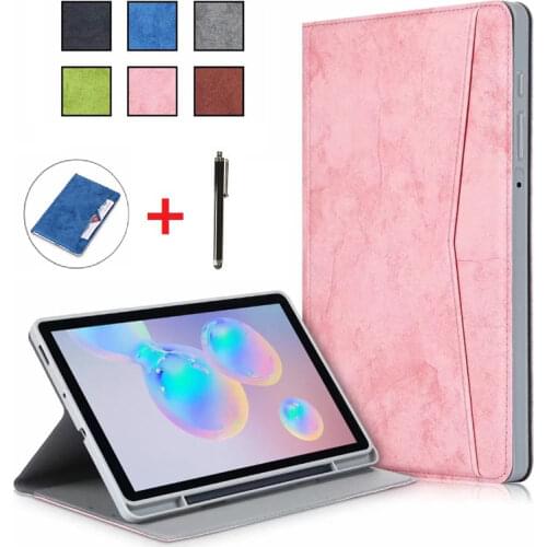 Shockproof Stand with Pencil Holder for Samsung Galaxy Tab S6 Lite 10.4 SM-P610 SM-P615 2020 Tablet Case Cover with Stylus Pen