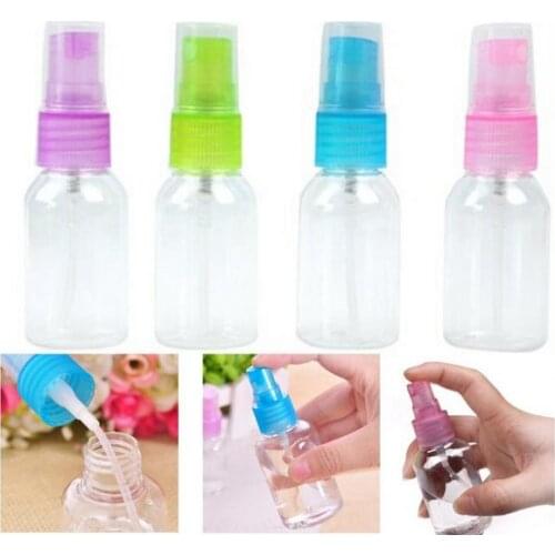 6 piece/lot Hot Sale 50 ml Empty Plastic Transparent Atomizer Spray Mini Bottles New PW02-6