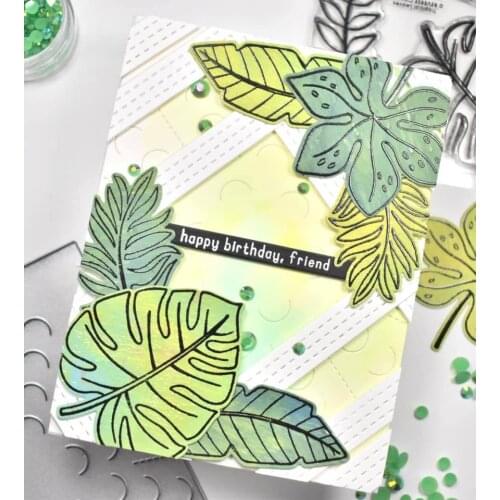 Panalisacraft Leaves Metal Cutting Dies and Stamp for DIY Scrapbooking/album Decorative Embossing DIY Paper Cards