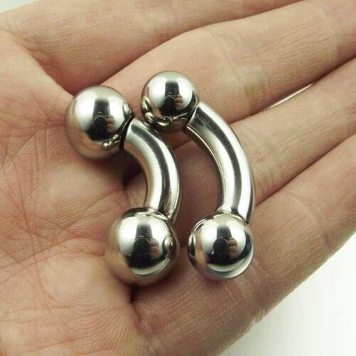Short Bar Big Size Stainless Steel Straight Barbell Rings Curved Banana Eyebrow Tragus Ear Piercing PA Nipple Rings Bar Lips