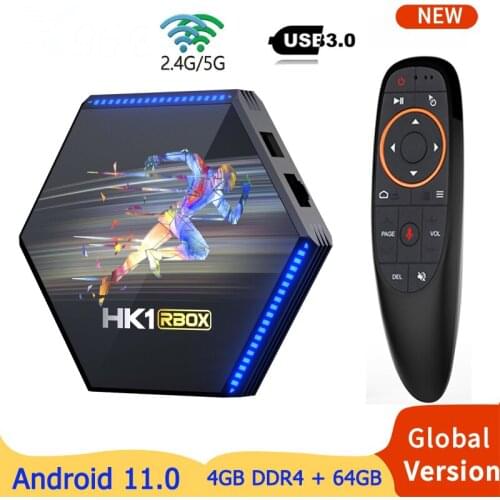 HK1 RBOX R2 Smart Android 11 TV BOX DDR4 4GB 32G 64G RK3566 2.4G/5G Dual WiFi 1000M 8K Media Player Google Youtube Set Top Box