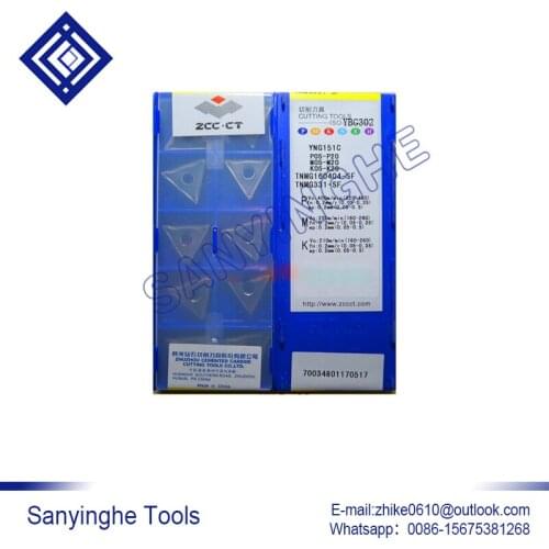 Free shipping high quality 10pcs/lots YNG151C TNMG160404-SF cnc carbide turning inserts