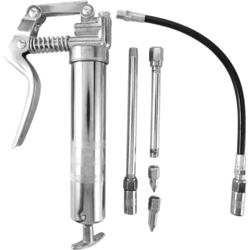 120Cc Mini Grease Gun P-Istol Grip One Handed Grease Butter Machine Lube Tool for Auto Repair Lubrication Vehicle Hand Tool