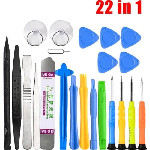 Hand Tool Kit Mobile Phone Repair Tools Sets 22 IN 1 With Screwdriver Kit for iPhone Samsung HuaWei Xiaomi Mobile Phone