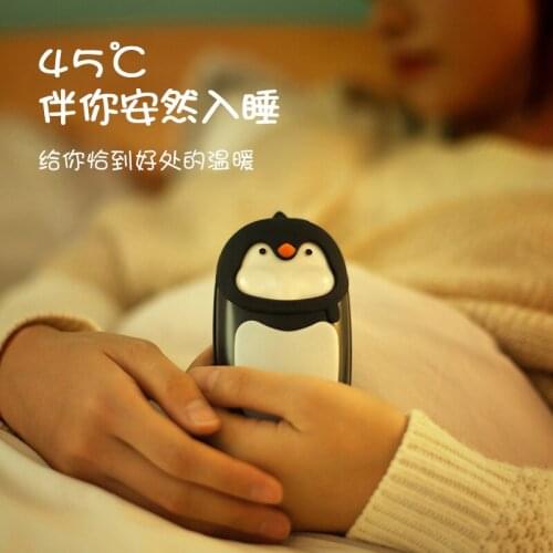 3 IN 1 Cartoon penguin USB Stove Hand Warmers LED night light 5200 Mah battery portable Hand-Warmer Power-Bank Quick-Heating
