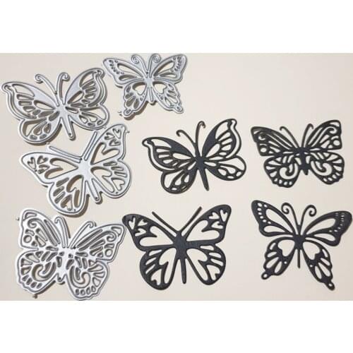 4Pcs Butterflies die Metal Cutting Embossing Stencils for DIY Scrapbooking Photo Album Decorative DIY Paper Cards Making