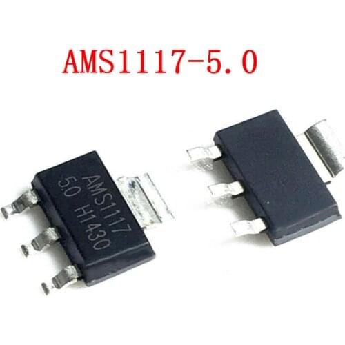 50pcs AMS1117-5.0 SOT223 AMS1117-5V SMD new and original