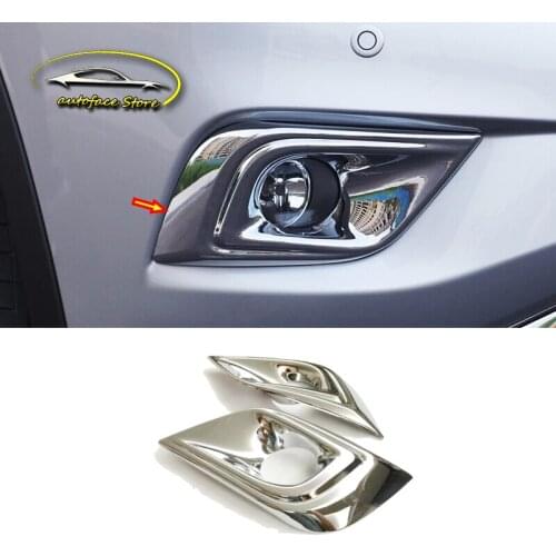 ABS Chrome For Nissan Murano Accessories 2015 2016 2017 2018 Car Styling Car Front Fog Lamp Light Cover Trim