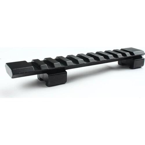 Aluminum 11mm Dovetail To 20mm Picatinny Weaver Rail Mount Adapter 10 Slots 125mm Length For Hunting Airsoft Rifle Scope