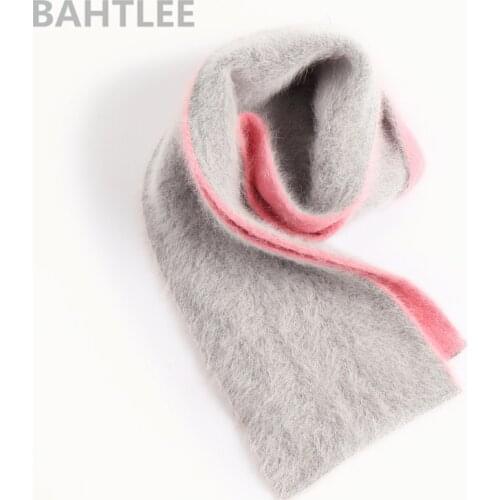 BAHTLEE Winter Womens Long Wool Scarf Angola Knitting Thick Keep Warm Fashion Brand Style Perfect Neutral