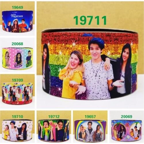 Free shipping 50 yard cartoon printed grosgrain ribbon 19711