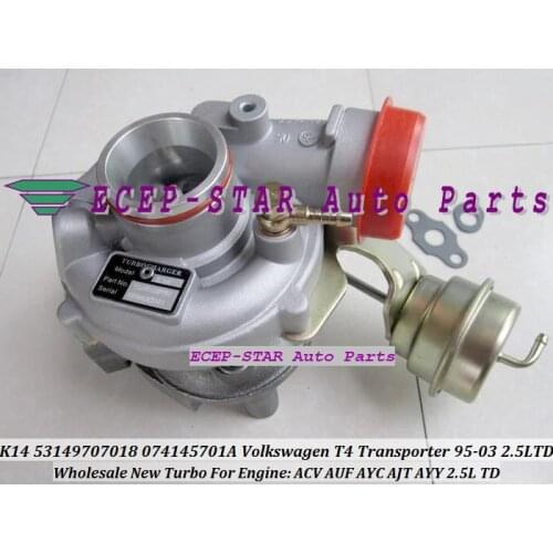 Free Ship K14 53149707018 53149887018 074145701A 7018 Turbo For Volkswagen VW T4 Transporter 95-03 ACV AUF AYC AJT AYY 2.5L TDI