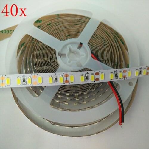 FREE DHL 200m/lot,Korea SSC chip 28~30W/m,5m 600LED 5630 SMD white/warm white non waterproof DC12V LED Strip 120LED/m