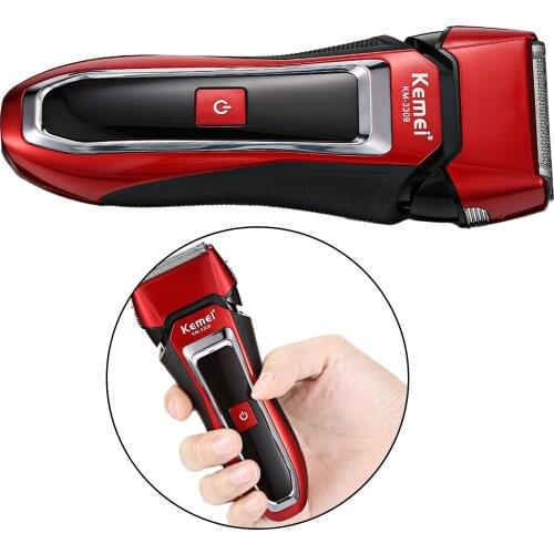 Fast Charge Men Waterproof Beard Shaver USB Cordless Electric Rotary Trimmer