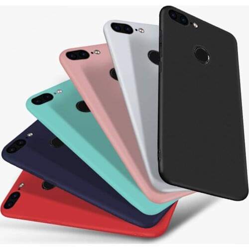 Housing For Huawei P Smart Honor 9 10 Mate 10 P20 Lite Honor 7A Pro 6X 7X 6C Pro Case Soft Silicone Candy Matte Y9 2018 Cover