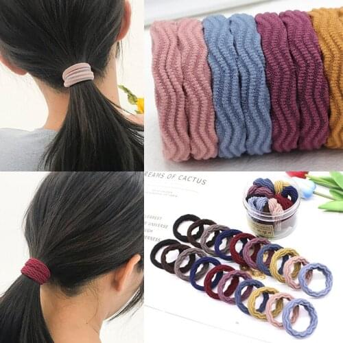 20pcs/Lot Elastic Hair Rubber Band Accessories Scrunchies tie Packed In Barrel